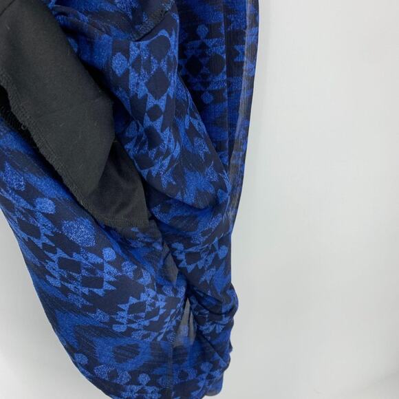 Blue and Black Southwestern Pattern Maxi Dress Women's Medium - Picture 5 of 6